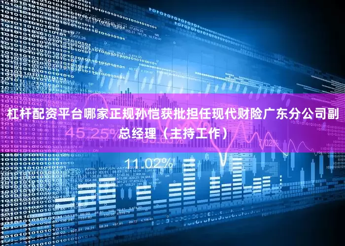 杠杆配资平台哪家正规孙恺获批担任现代财险广东分公司副总经理（主持工作）