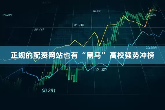 正规的配资网站也有 “黑马” 高校强势冲榜